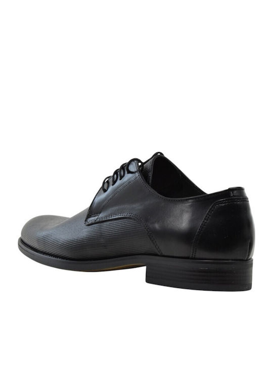 Deri Herrenschuhe Schwarz 350+Schwarz Leder