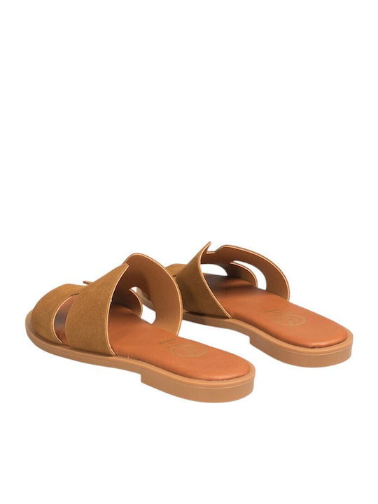 Women's Flat Sandals Tabac Brown