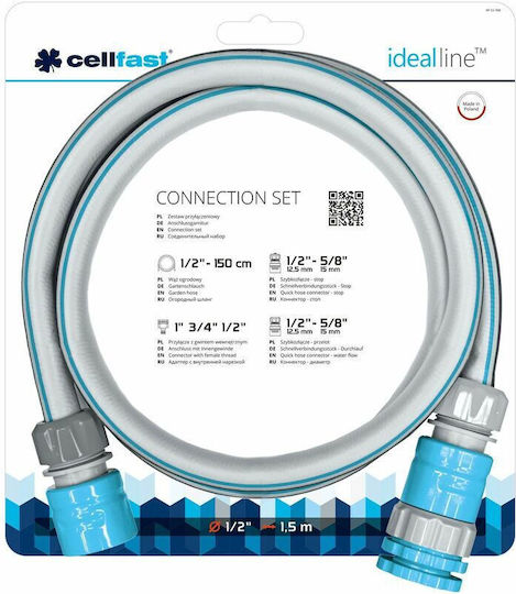 Set De Conexiuni Rapide Furtun Cărucior Cellfast Ø 12,5 Mm 3 Bucăți