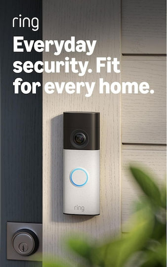Ring Σετ Θυροτηλεόρασης Wi-Fi Συμβατό με Alexa
