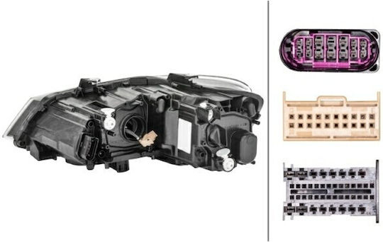 Hella Δεξί Μπροστινό Φανάρι Led για Volkswagen Polo