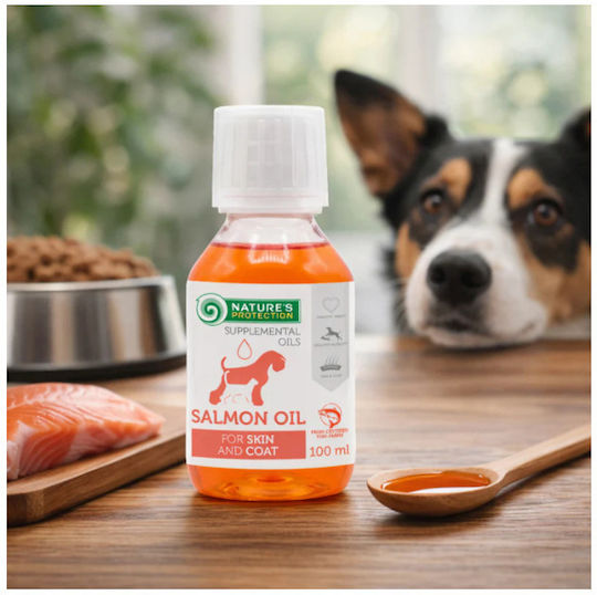 Nature's Protection Dog and Cat Salmon Oil 300ml for General Health