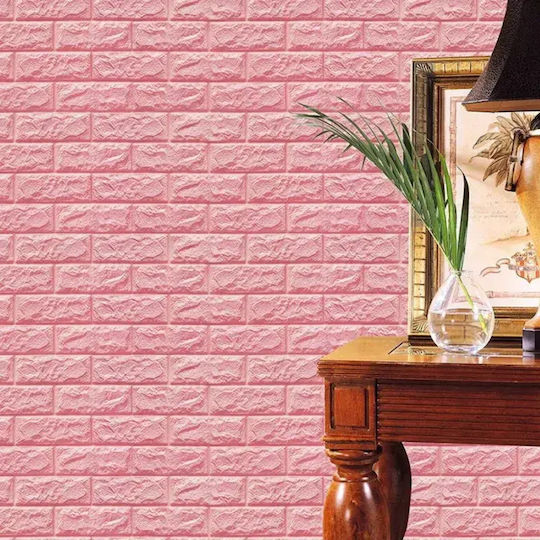 3d Wandsticker & Wandgemälde Afroléx Muster Stein Rosa