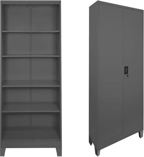Doppelflügeliger Metallischer Außenschrank 70x40x190cm Doppelflügeliger Metallischer Außenschrank 70x40x190cm