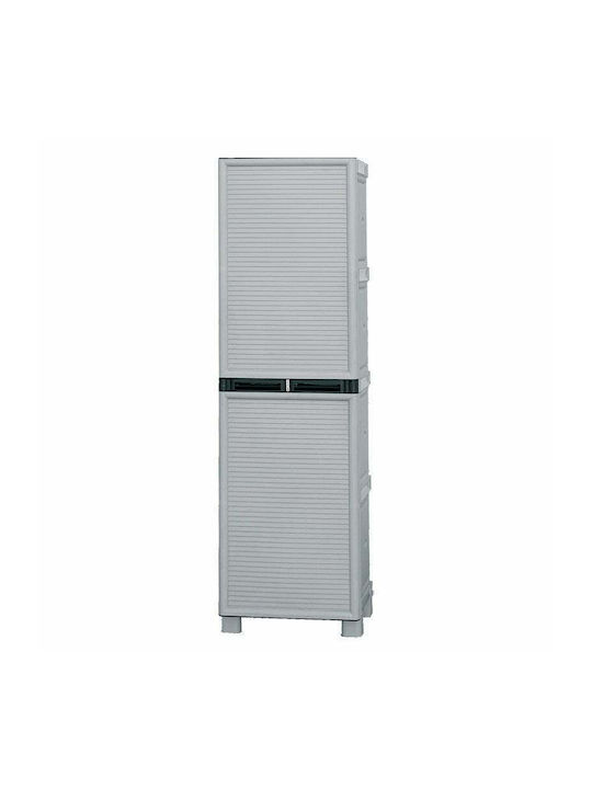 Dulap cu o ușă Plastic cu Separator & 3 Rafturi 50x39x172cm