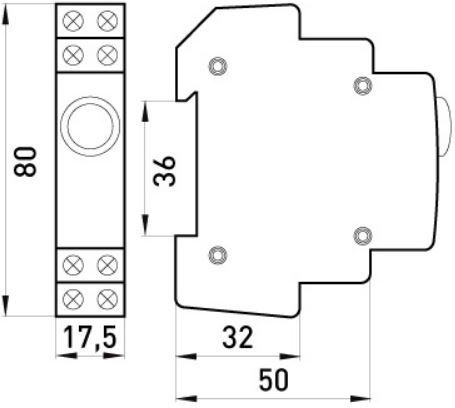 Сигнална Лампа Din Rail E.i.din.220 Червена Ex-p059001