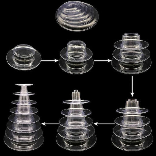 Stand Display Macarons 6-tier Multi-level Standing Tower