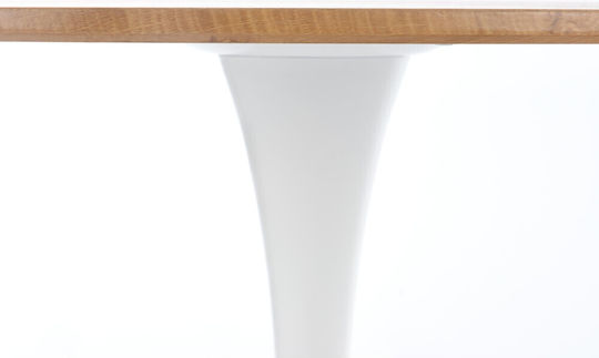 Sting Round Kitchen Wooden Table Golden Oak White 80x80x73cm