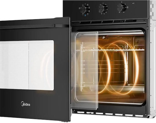 Midea MIH623+MBO65 Фурна с Плот 70л с Индуктивни Котлони Ш57.5см Черен