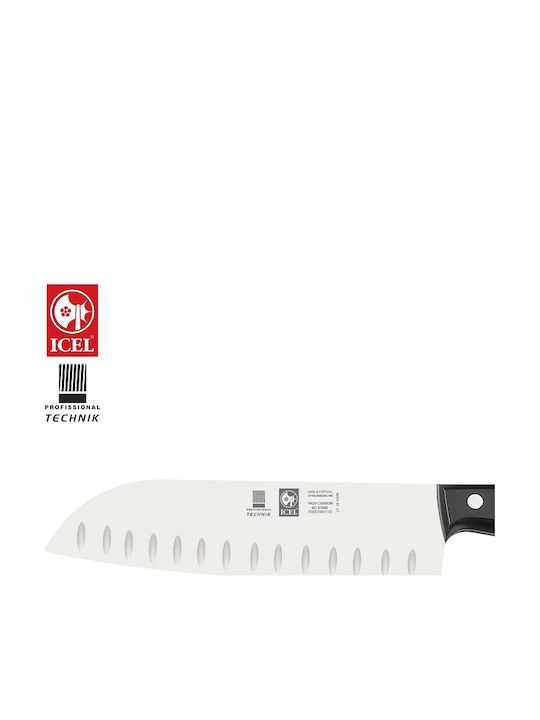 Icel Technik Μαχαίρι Santoku από Ανοξείδωτο Ατσάλι 18cm