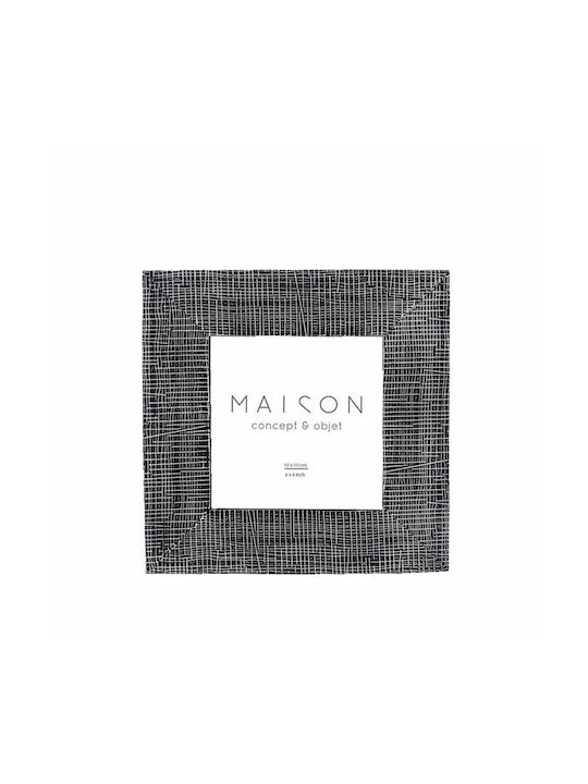 Olaf Κορνιζα Polyresin Γυαλι Μαυρο Λευκο 16x1 7xh16 5cm C482176