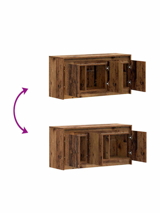 TV Stand Old Wood 100x34x50 cm