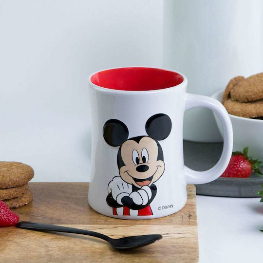 Disney Mickey Mouse Κούπα Κεραμική Λευκή 360ml