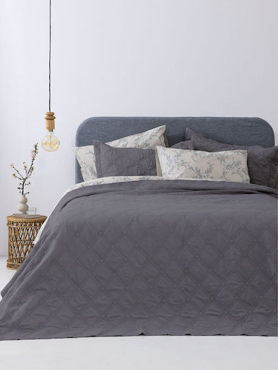 Palamaiki Ifigeneia Σετ Κουβερλί Μονό Microfiber Denim 160x240cm