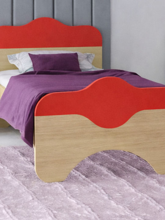 Puzzle Kids Bed Classic Single Red for Mattress 90x190cm