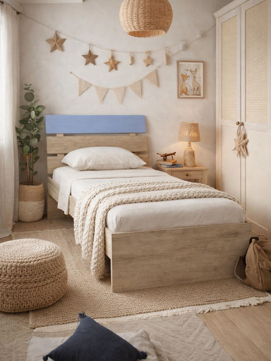 Note Kids Bed Classic Single Blue for Mattress 90x190cm