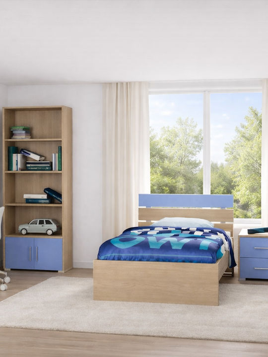 Note Kids Bed Classic Single Blue for Mattress 90x190cm