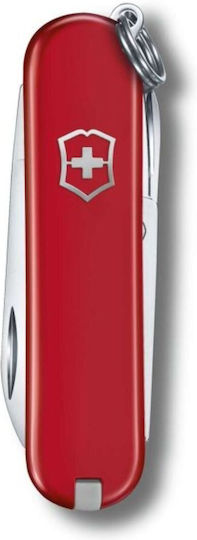 Victorinox Classic Sd Швейцарско армейско ножче Ключодържател Червен