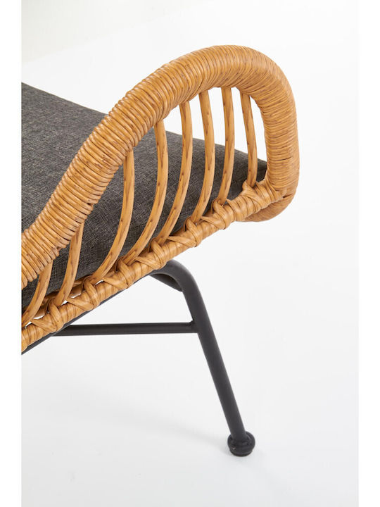 Scaun de exterior Rattan Ikaro Roz 69x58x93cm