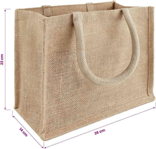 Vidaxl Чанти От Юта 5 Бр Натурални 26 X 22 X 14 См