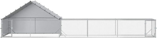 vidaXL Galvanized Steel Chicken Coop
