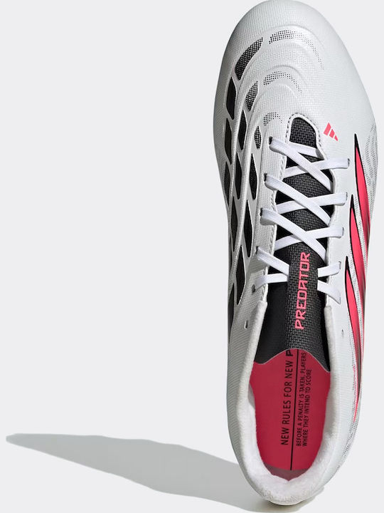 adidas Predator Club FG/MG Football Shoes with Cleats White