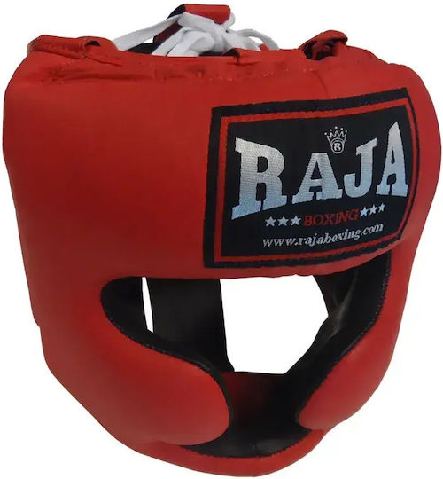 Raja 451301 XL Boxhelme Erwachsenen Offenes Gesicht Leder Rote