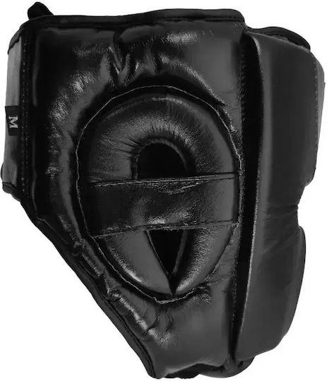 Olympus Sport 301035 M Mavro Boxhelme Erwachsene Offenes Gesicht Leder Schwarze