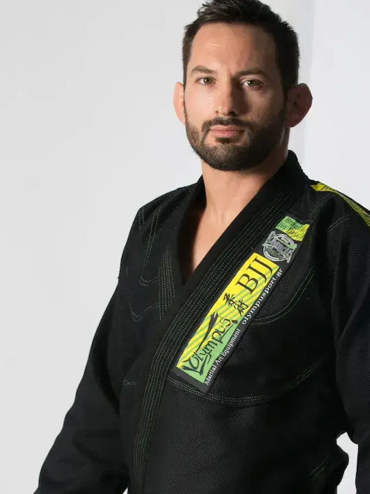 Olympus Uniformă pentru bărbați Brazilian Jiu Jitsu Neagră