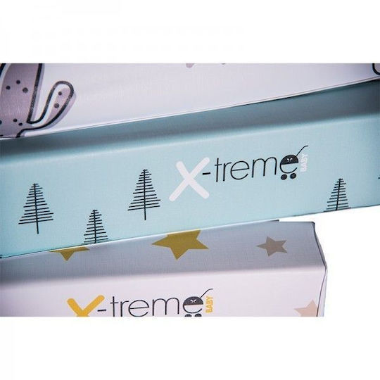 X-treme Baby Σκληρή Αλλαξιέρα Stars από Πλαστικό Grey 50x80cm