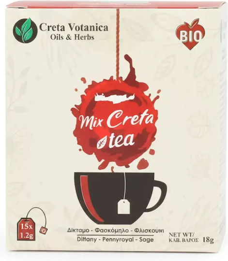Creta Votanica Oils & Herbs Kreta Kräutermischung Bio-Produkt 15 Taschen 15gr