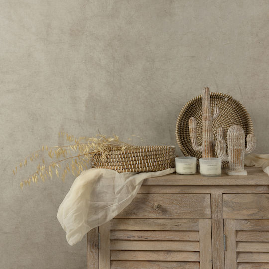 InTheBox Decorative Wicker Tray Round 43x43x10cm 3 Pieces