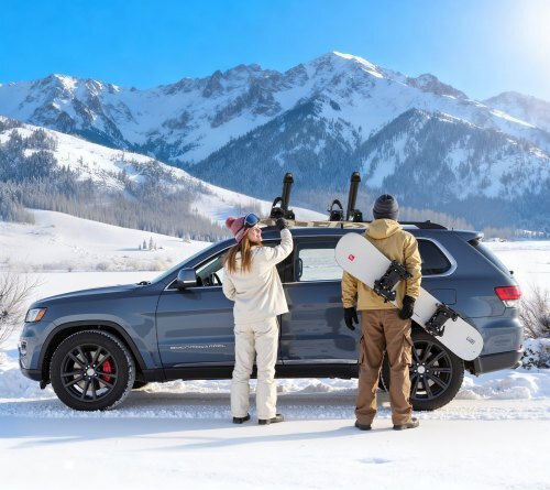 Vevor Dachgepäckträger Für Skiträger & Snowboard Mitnahme Bis Zu 6 Skipaare Oder 4 Snowboards 2 Stück Aluminium Universale Dachgepäckträger Für Autos Mit Schloss & Gummierte Polsterung Basis Angelrutenhalter Passend Für Die Meisten Querträger