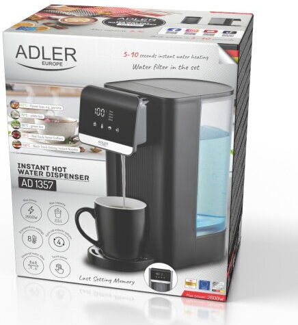 Adler Професионален Воден Котел с Капацитет 2.5lt 2.6kW