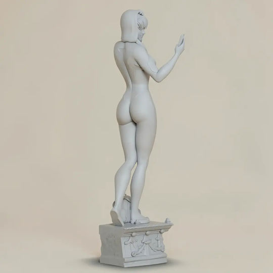 Unpainted 3D Figure Spider Gwen Smartphone 3D Printing Figurine Spiderman Painting DIY Gift Colors 15.2 Cm 1:12