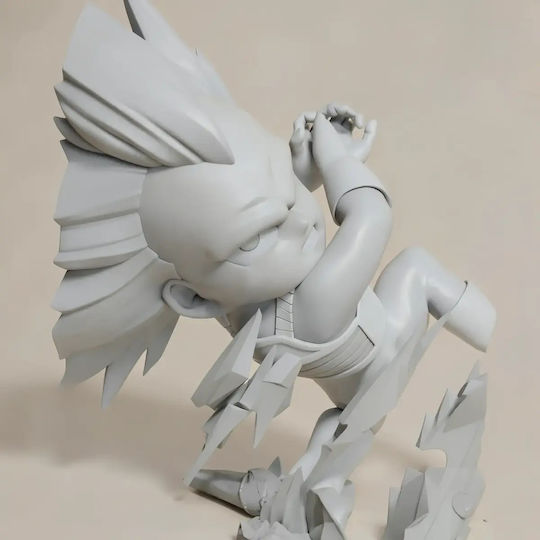 Unpainted 3D Figure Vegeta Ssj3 Daima Chibi Painting Diy Gift Colors 30 Cm 1:6