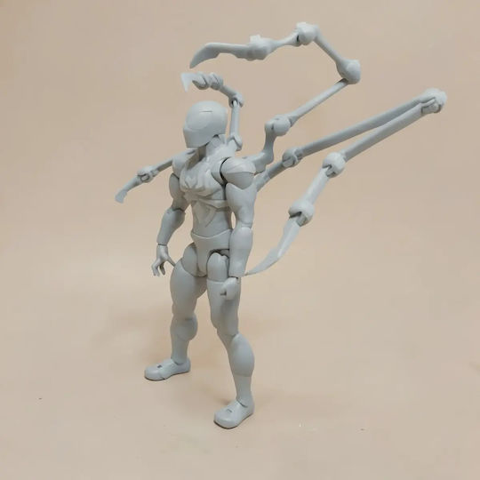 Unpainted 3D Figure Iron Spider Action Figure 3D Painting DIY Gift Colors 15.2 Cm 1:12