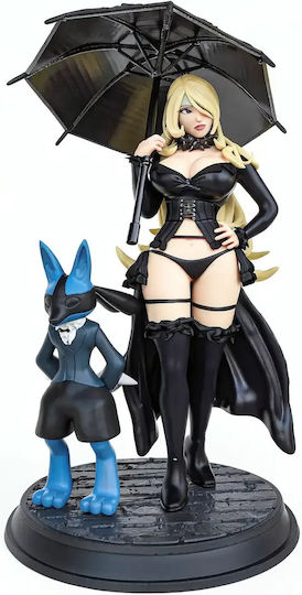 Unpainted 3D Figure Lucario Sexy From Pokemon Painting DIY Gift Colors 20 Cm 1:8