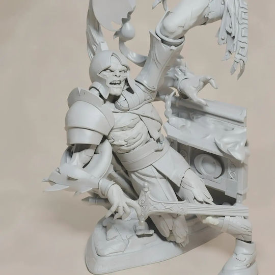 Άβαφη 3D Фигура Young Кратос 400мм Боядисване DIY Подарък Цветове 30 см 1:6