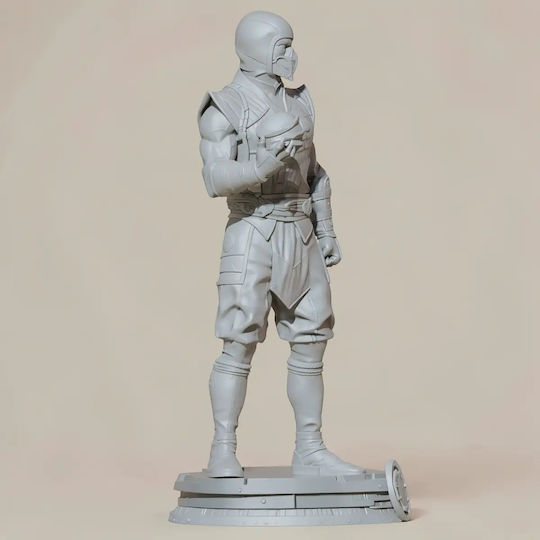 Небоядисана 3D Фигура Sub Zero Power Ball Mortal Kombat Боядисване DIY Подарък Цветове 30 см 1:6