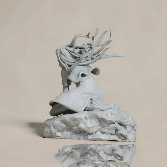 Unbemalte 3d Figur Nezuko Dämonenform Im Kampf Dämonenjägerin Bemalen Diy Geschenk Farben 20 Cm 1:8
