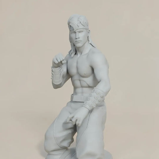Небоядисана 3D Фигура Liu Kang Mortal Kombat Цифрова Скулптура Боядисване DIY Подарък Цветове 15,2 См 1:12