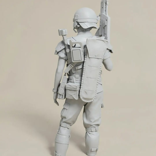 Unpainted 3D Figure Corporal Dwayne Hicks Alien Painting Diy Gift Colors 30 Cm 1:6