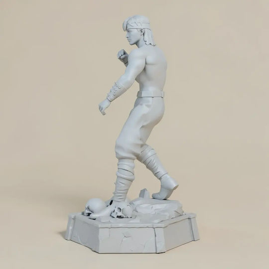 Небоядисана 3D Фигура Liu Kang Mortal Kombat Digital Sculpture Боядисване DIY Подарък Цветове 30 см 1:6