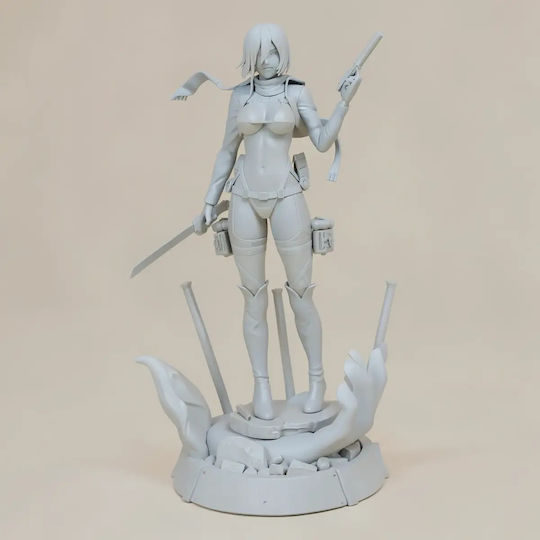 Unpainted 3d Figur Mikasa Ackerman Sexy Aus Angriff auf Titan Bemalen Diy Geschenk Farben 15,2 Cm 1:12