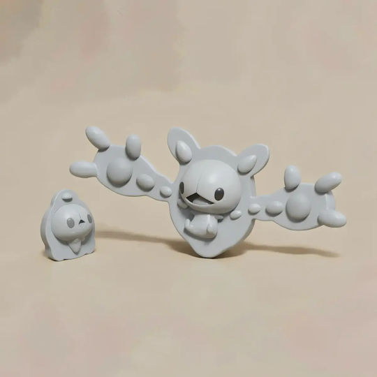 Unpainted 3D Pokemon Figure Collection Solosis Reuniclus Painting DIY Gift Colors 15.2 Cm 1:12