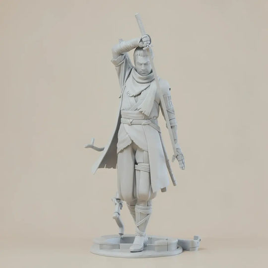 Небоядисана 3D Фигура Вълк Sekiro Shadows Die Twice 3D Боядисване DIY Подарък Цветове 30 См 1:6