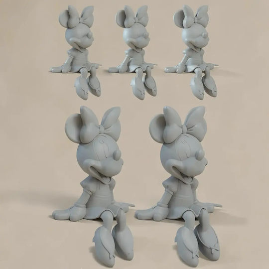 Άβαφη 3d Фигура Minnie От Disney Боядисване Diy Подарък Цветове 30 См 1:6