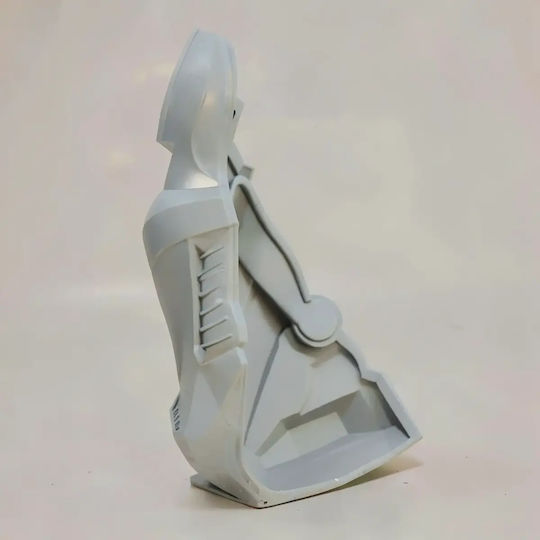 Unpainted 3D Figure Cosplay Arcann Mask Star Wars Old Republic Painting DIY Gift Colors 30 Cm 1:6
