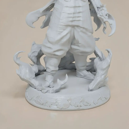 Unbemalte 3d Figur Kyojuro Rengoku 325mm Dämonenjägerin Bemalen Diy Geschenk Farben 20 Cm 1:8